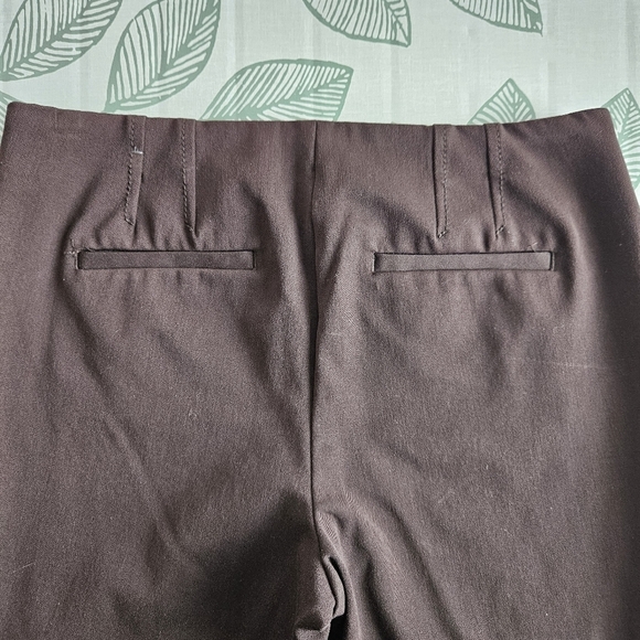 Talbots Bi-Stretch Straight Leg Brown Blue Trousers Size 6P - Picture 9 of 9